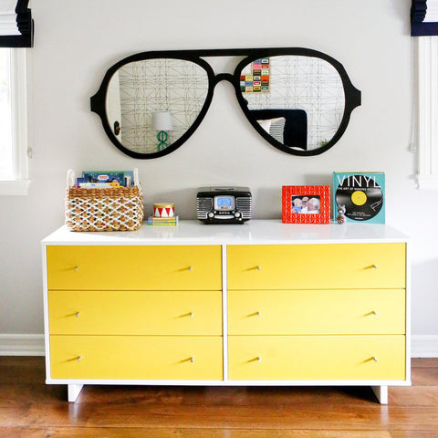 Aviator Glasses Wall Decor in Black