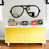 Aviator Glasses Wall Decor in Black