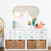 Aviator Sunglasses Wall Mirror in Natural Wood