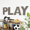 Black and White PLAY room letters