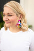 Alcohol Ink Rainbow Statement earrings