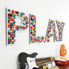 White PLAY Wall Letters