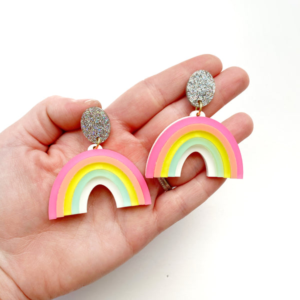 Lucy Rainbow Statement earrings