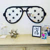 Aviator Glasses Wall Decor in Black