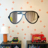 Aviator Glasses Wall Decor in Black