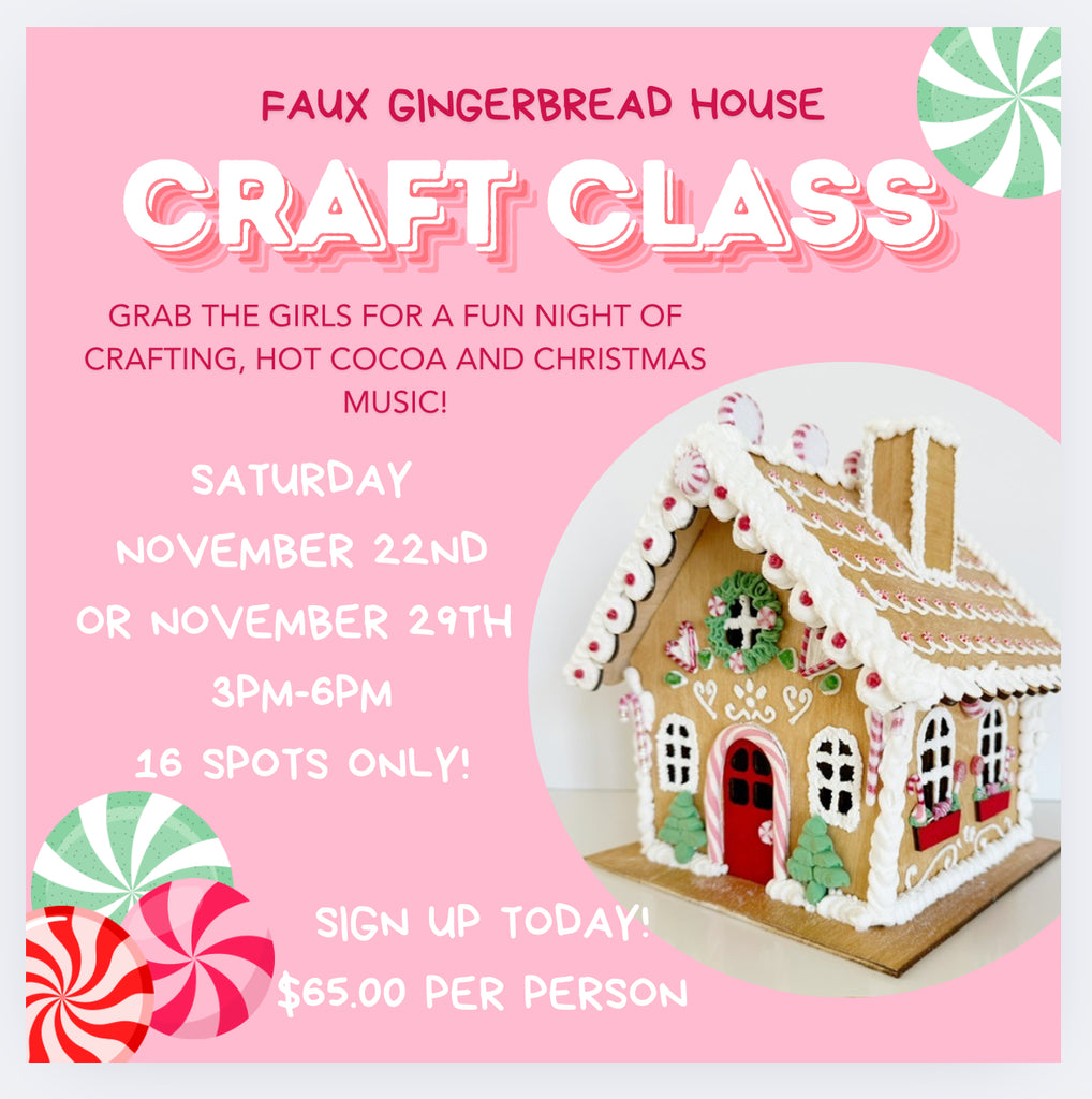Faux Gingerbread House Class