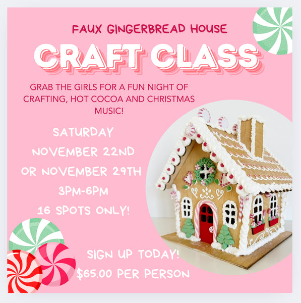 Faux Gingerbread House Class