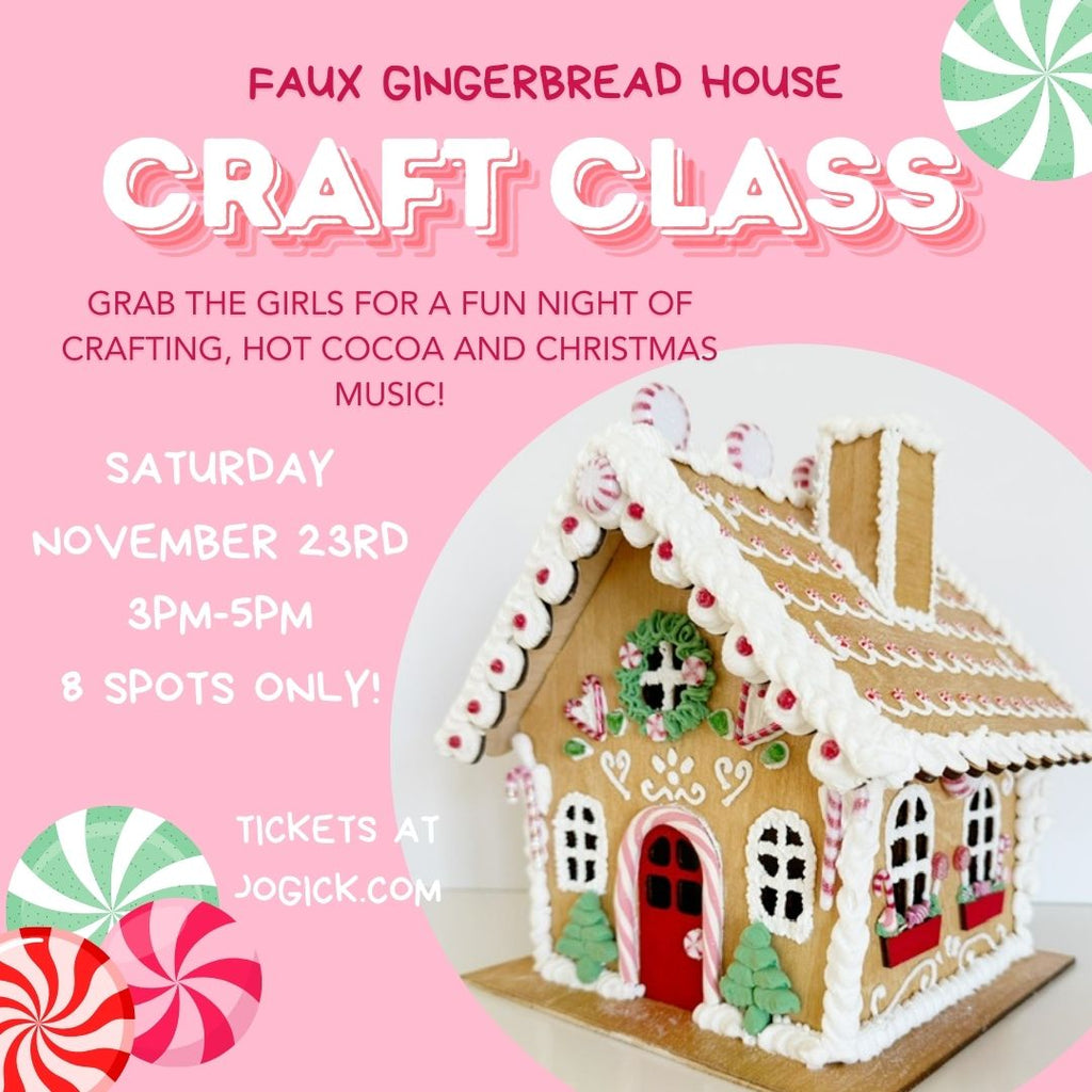 Faux Gingerbread House Class