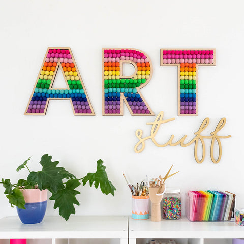 Rainbow Art Stuff wall decor