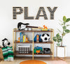 Black and White PLAY room letters